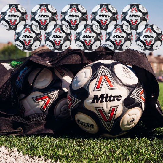 Mitre Delta Evo, white, set 10  